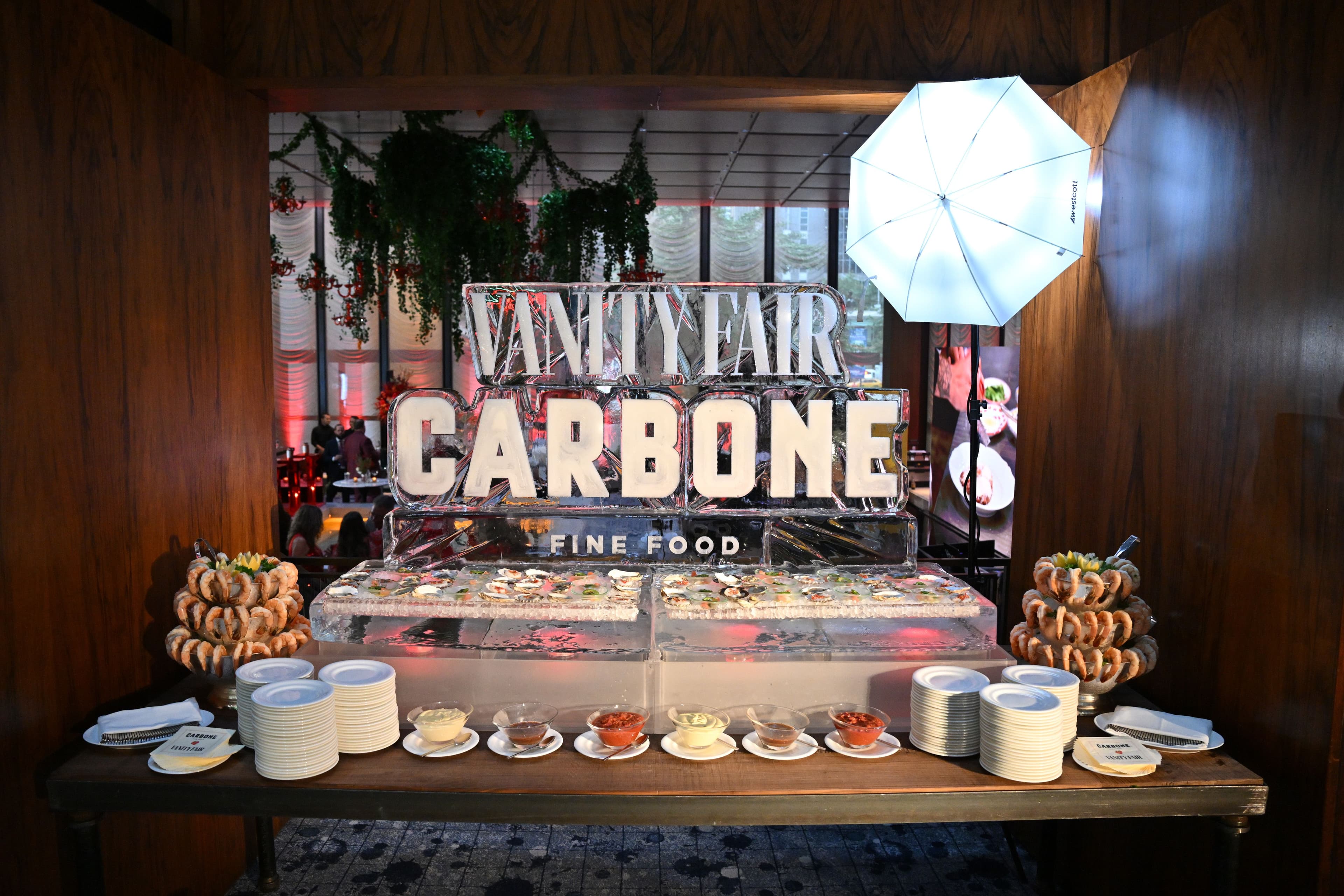 Spotify, vanity fair, carbone ice scultpure