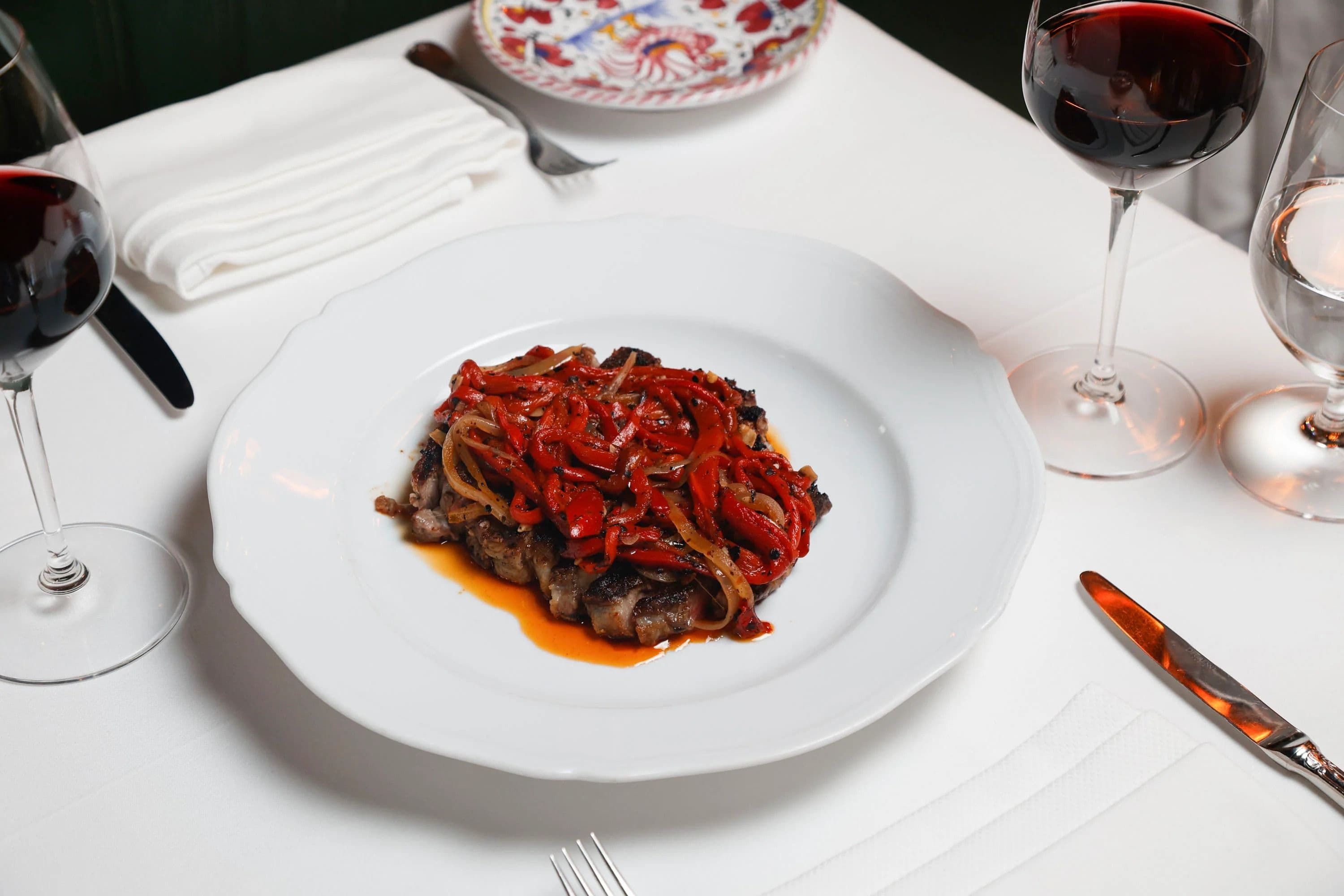 Steak Pizzaiola Plated