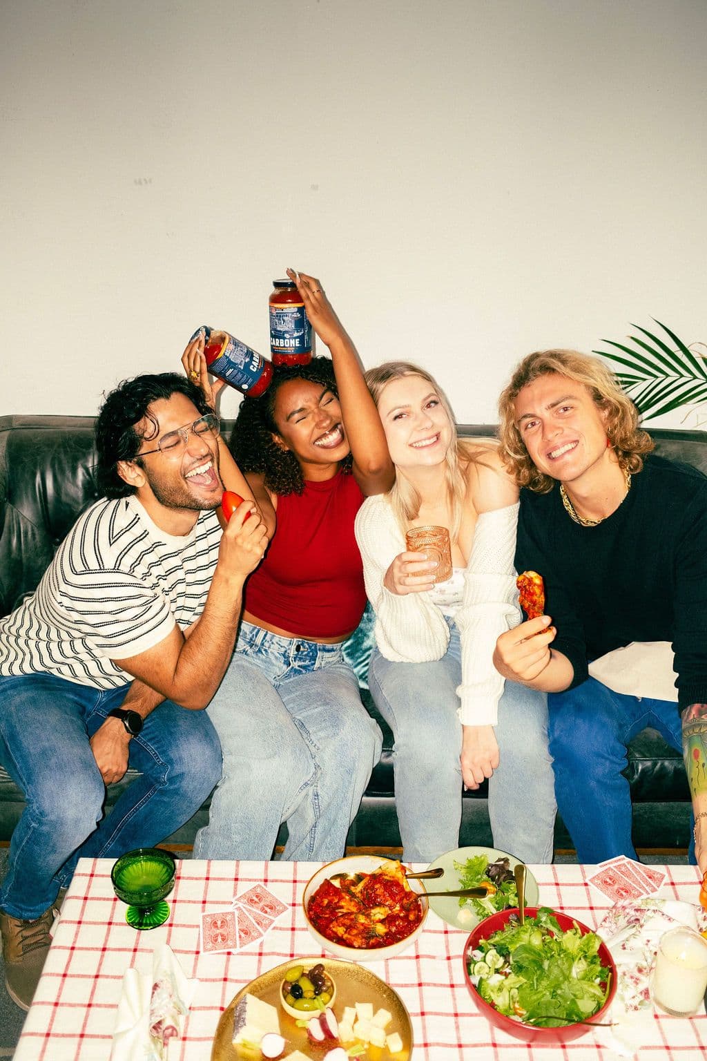 Hero image of people eating sauce