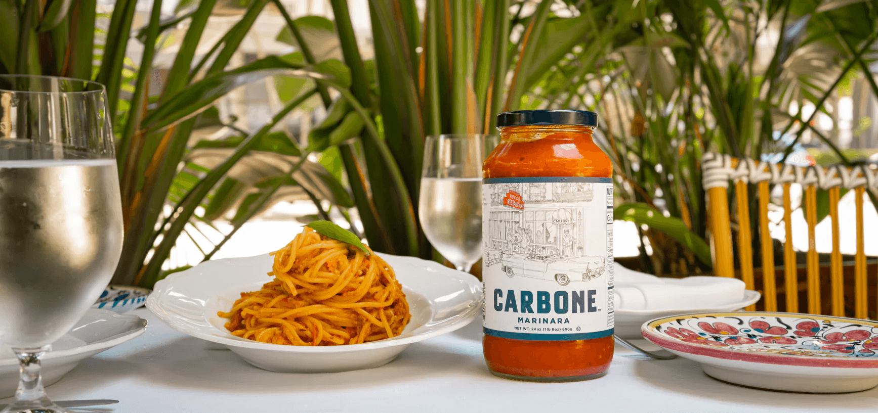 Pasta Bolognese plated