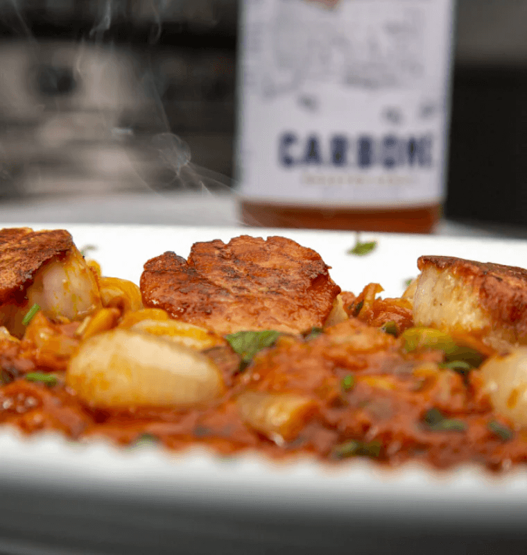 Scallops livornese