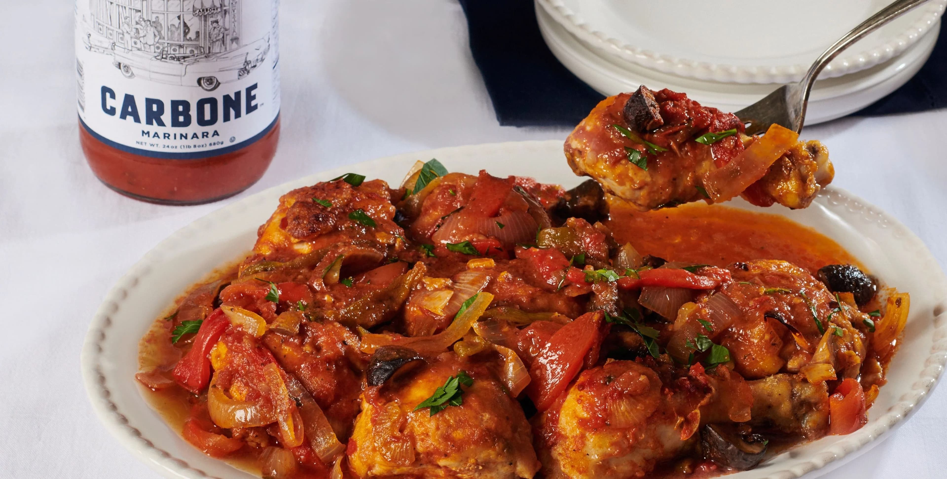Chicken Cacciatore Plated