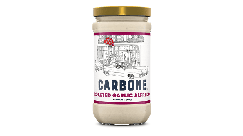 Roasted garlic alfredo single jar
