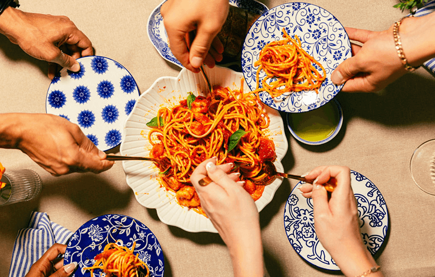 Spaghetti plated