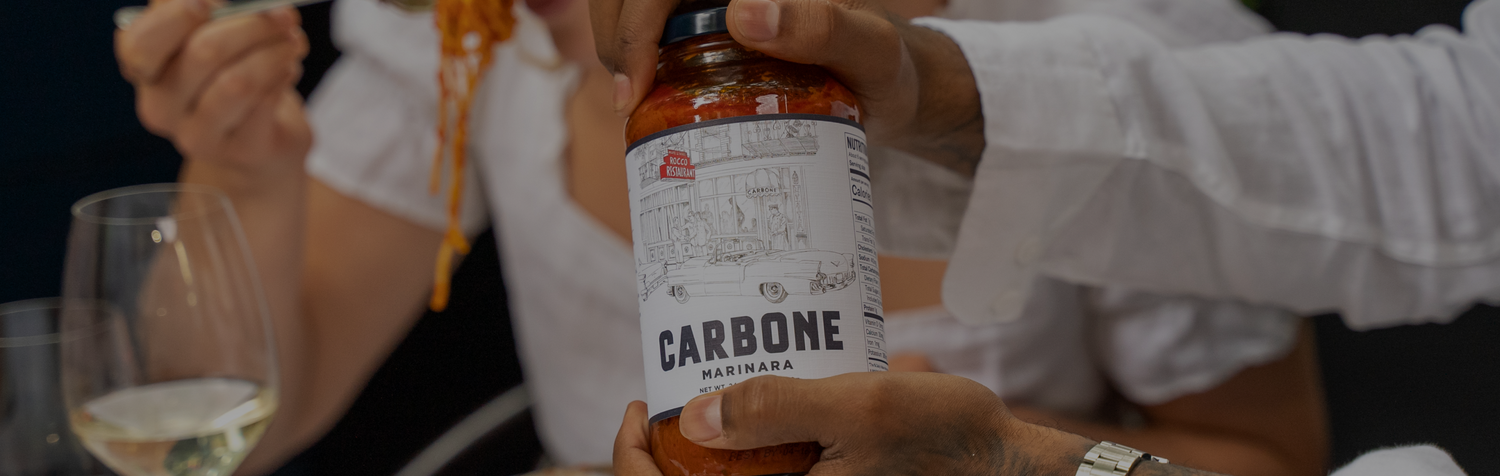 A taste of Carbone in every jar. Crafted by Michelin starred chefs to elevate your at-home dining experience.