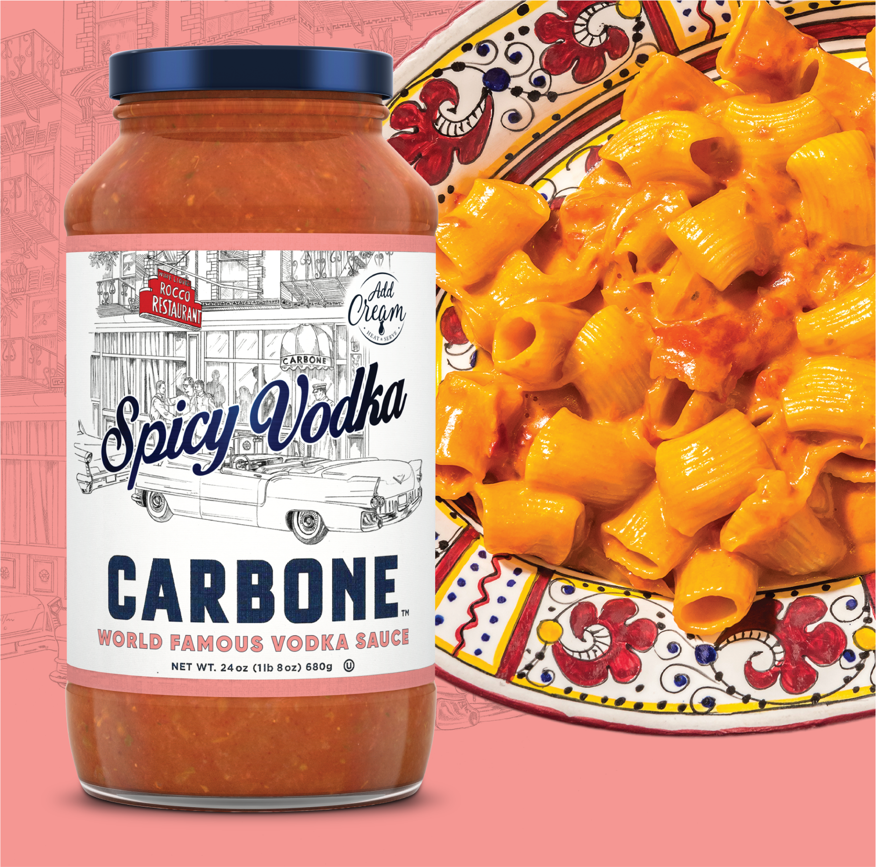 The world famous spicy vodka sauce is now available for purchase online.