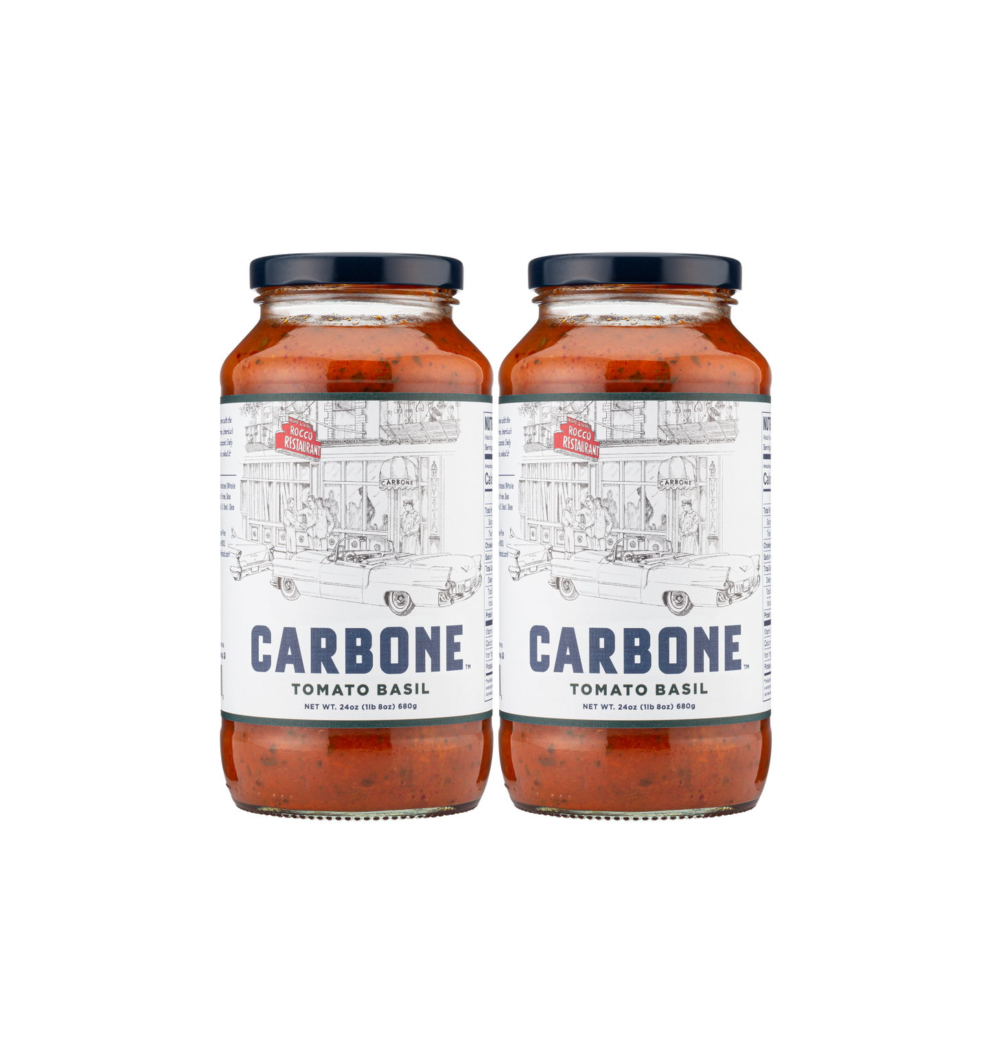 Carbone Tomato Basil Pasta Sauce Spaghetti Sauce Marinara 2 Pack